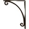 Ekena Millwork Legacy Wrought Iron Bracket, (Triple center brace), Antiqued Brass 2"W x 7 1/2"D x 10"H BKTM02X07X10TLEABS - alternate 5